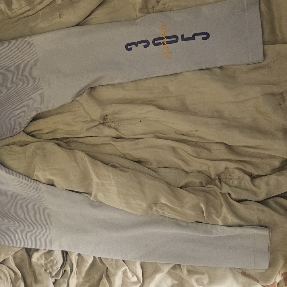 Light Purple Leggings with Blue Logo